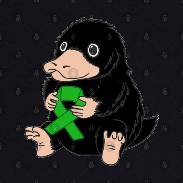 Teddy Holding Green Awareness Ribbon by CaitlynConnor